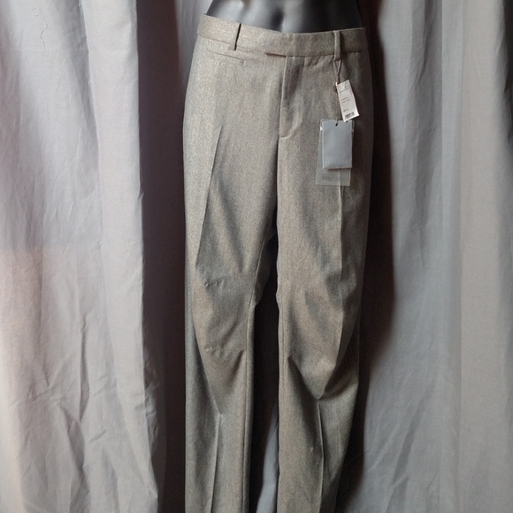 ALEXANDER MCQUEEN Men's Gray Wool Pants/Flat Front - Picture 2 of 8
